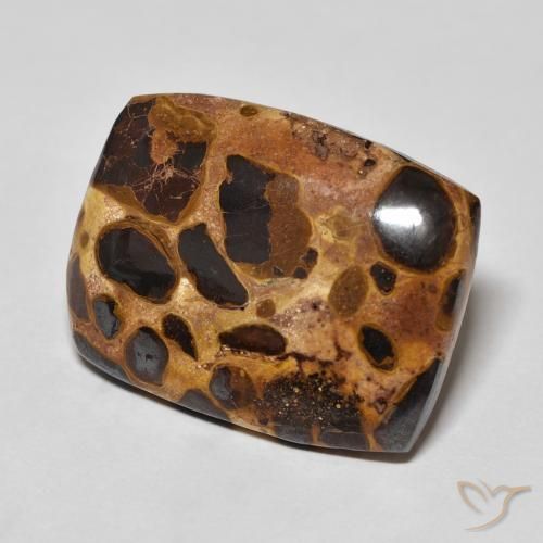 Jaspe Multicolorido Natural 17.60ct, Almofada, Opaco