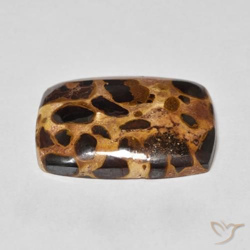 Jaspe Multicolorido Natural 17.60ct, Almofada, Opaco