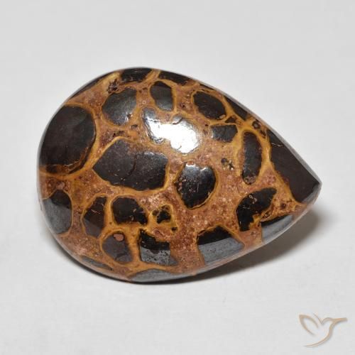 Jaspe Multicolorido Natural 13.93ct, Formato de pêra, Opaco