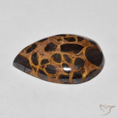 Jaspe Multicolorido Natural 13.93ct, Formato de pêra, Opaco