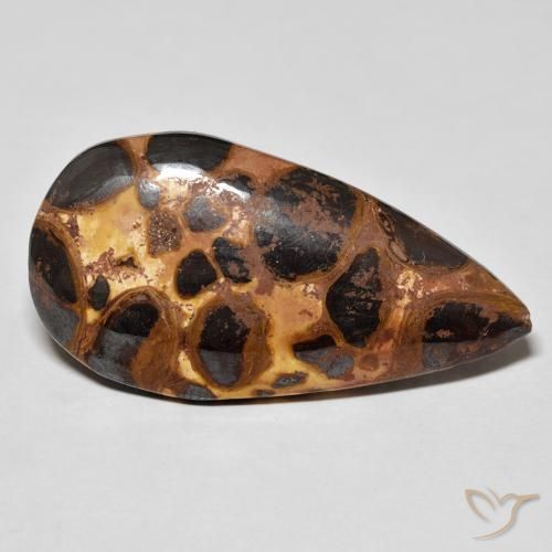 Jaspe Multicolorido Natural 16.69ct, Formato de pêra, Opaco