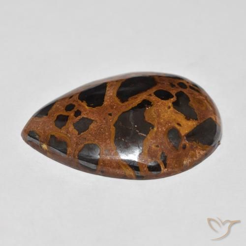 Jaspe Multicolorido Natural 27.10ct, Formato de pêra, Opaco