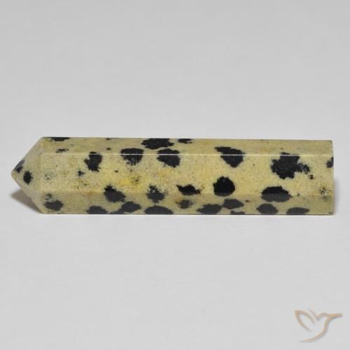 Pedra preciosa jaspe lapidada a lápis de 22,48 quilates para venda, jaspe certificado solto da Indonésia, Gema natural não tratada, 36,8 x 8,9 mm, Photo A