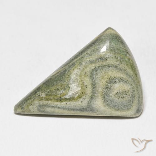 20.89ct Natural Multicolorido Jaspe, Trilhão, Opaco