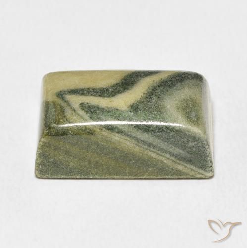 Jaspe Multicolorido Natural 19.93ct, baguete, Opaco