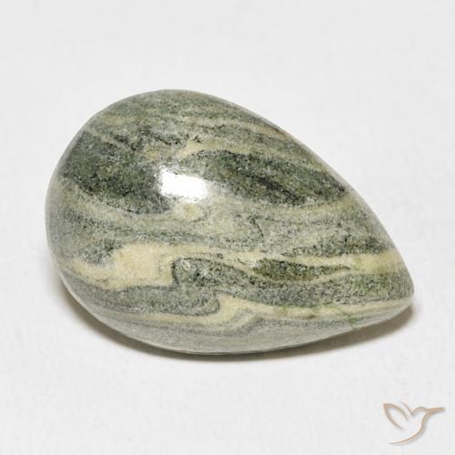 Jaspe Multicolorido Natural 16.13ct, Formato de pêra, Opaco