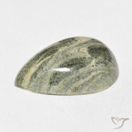 Jaspe Multicolorido Natural 16.13ct, Formato de pêra, Opaco