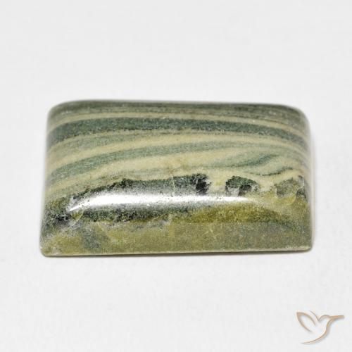 Jaspe Multicolorido Natural 28.06ct, baguete, Opaco