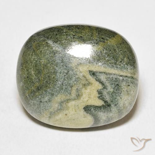 24.11ct Natural Multicolorido Jaspe, oval, Opaco