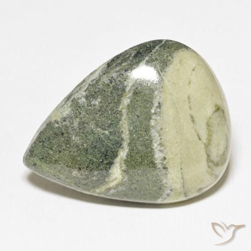 45.47ct Natural Multicolorido Jaspe, Formato de pêra, Opaco