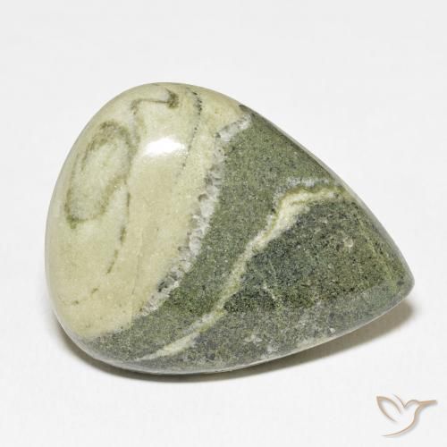 Jaspe Multicolorido Natural 45.47ct, Formato de pêra, Opaco