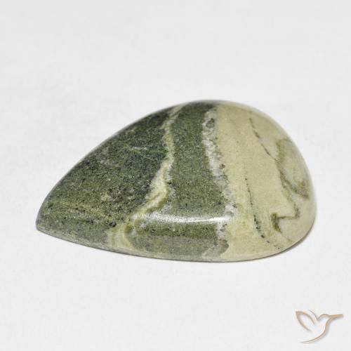 Jaspe Multicolorido Natural 45.47ct, Formato de pêra, Opaco