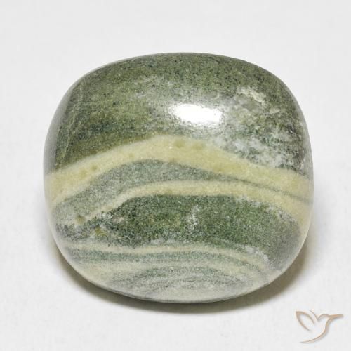 30.35ct Natural Multicolorido Jaspe, Almofada, Opaco