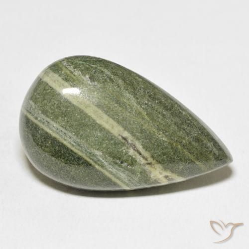 Jaspe Multicolorido Natural 36.65ct, Formato de pêra, Opaco