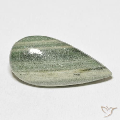 Jaspe Multicolorido Natural 17.45ct, Formato de pêra, Opaco