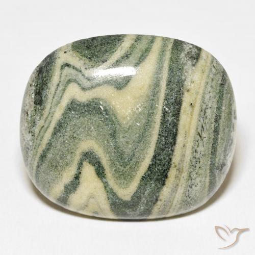 31.14ct Natural Multicolorido Jaspe, Almofada, Opaco