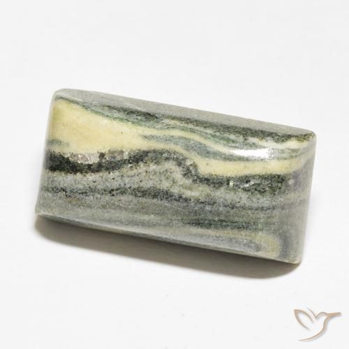 Jaspe Multicolorido Natural 20.75ct, baguete, Opaco