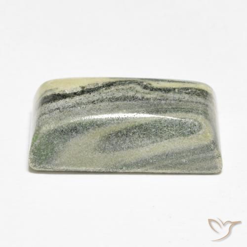 Jaspe Multicolorido Natural 20.75ct, baguete, Opaco