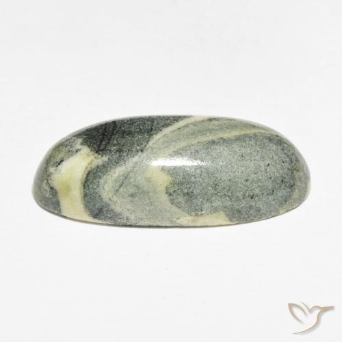 Jaspe Multicolorido Natural 19.10ct, oval, Opaco