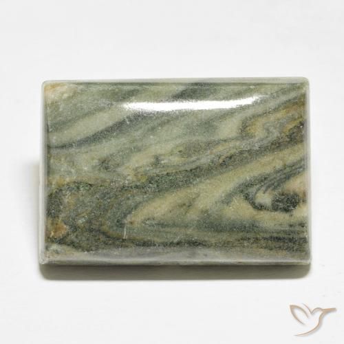 33.88ct Natural Multicolorido Jaspe, baguete, Opaco