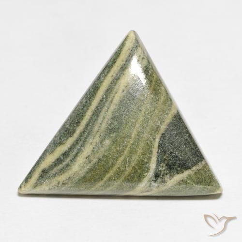 24.02ct Natural Multicolorido Jaspe, Trilhão, Opaco
