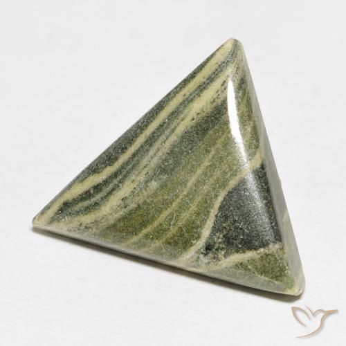 Jaspe Multicolorido Natural 24.02ct, Trilhão, Opaco