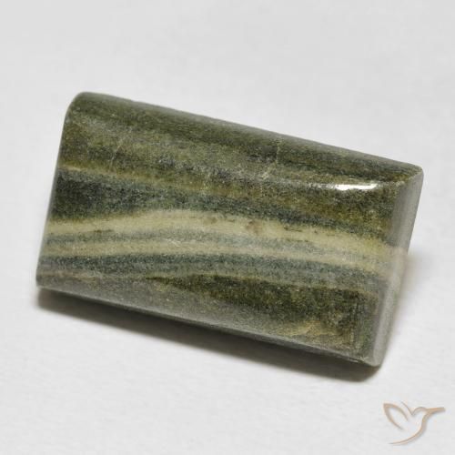 Jaspe Multicolorido Natural 17.48ct, baguete, Opaco