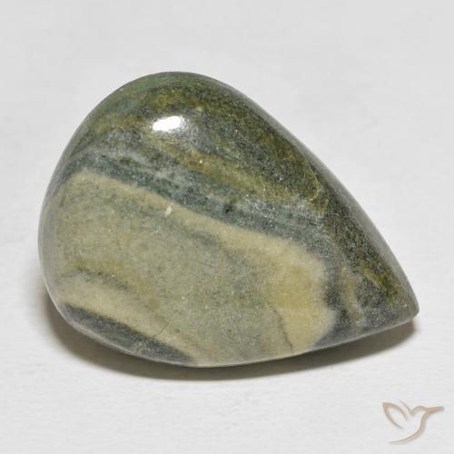 Jaspe Multicolorido Natural 27.42ct, Formato de pêra, Opaco