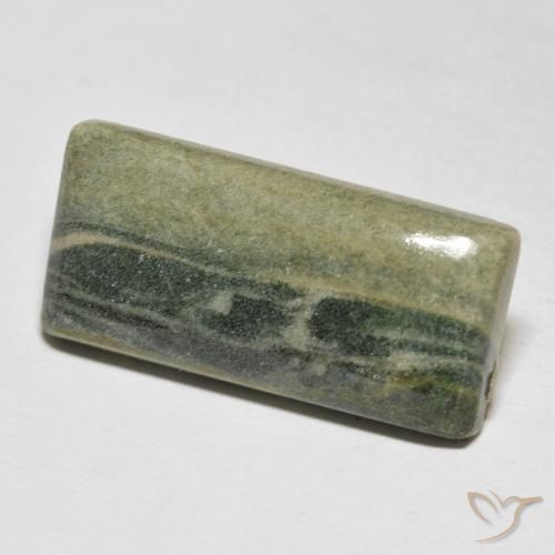 Jaspe Multicolorido Natural 18.92ct, baguete, Opaco