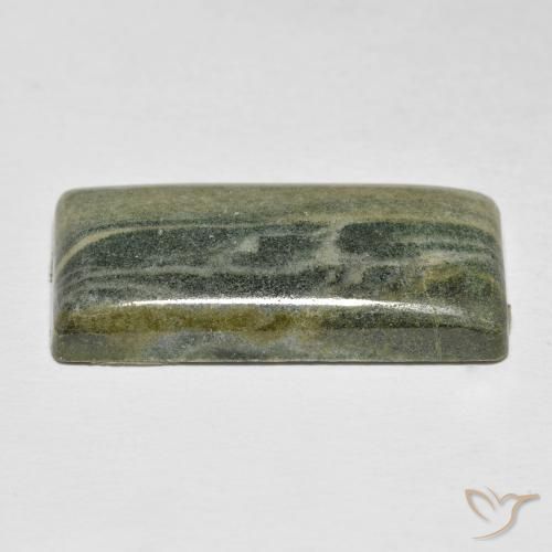Jaspe Multicolorido Natural 18.92ct, baguete, Opaco