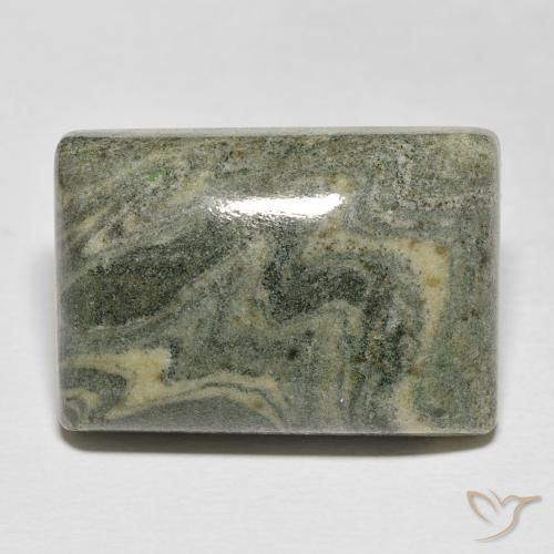 Pedra preciosa de jaspe baguette de 35,49 quilates para venda, jaspe certificado solto do México, Gema natural não tratada, 23,9 x 16,6 mm, Photo A