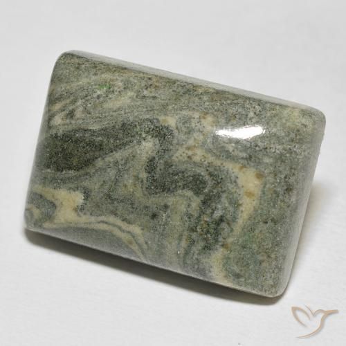 Jaspe Multicolorido Natural 35.49ct, baguete, Opaco
