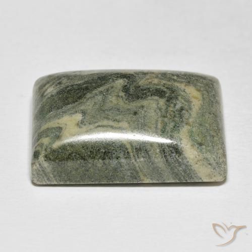 Jaspe Multicolorido Natural 35.49ct, baguete, Opaco