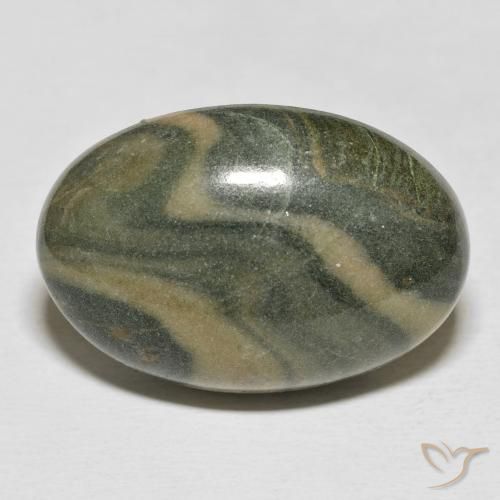34.29ct Natural Multicolorido Jaspe, oval, Opaco