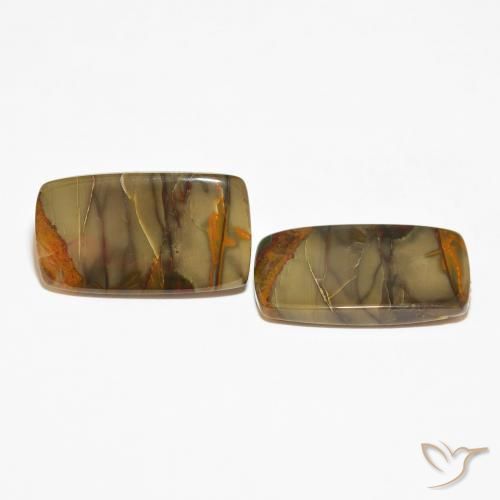 Pedras preciosas de Jaspe Multicolorido natural de 25.40 ct, Almofada, Opaco