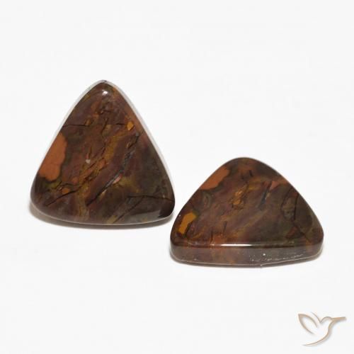 Pedras preciosas de Jaspe Multicolorido natural de 12.01 ct, Trilhão, Opaco