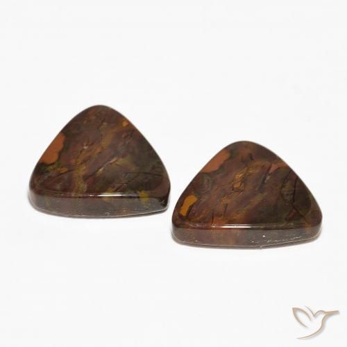 Pedras preciosas de Jaspe Multicolorido natural de 12.01 ct, Trilhão, Opaco