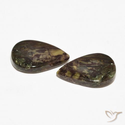 Pedras preciosas de Jaspe Multicolorido natural de 11.76 ct, Formato de pêra, Opaco