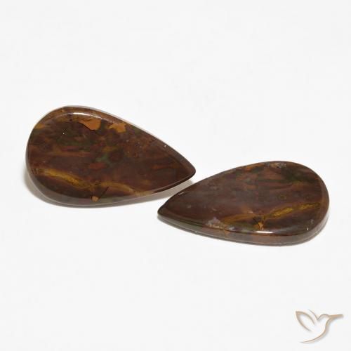 Pedras preciosas de Jaspe Multicolorido natural de 11.97 ct, Formato de pêra, Opaco