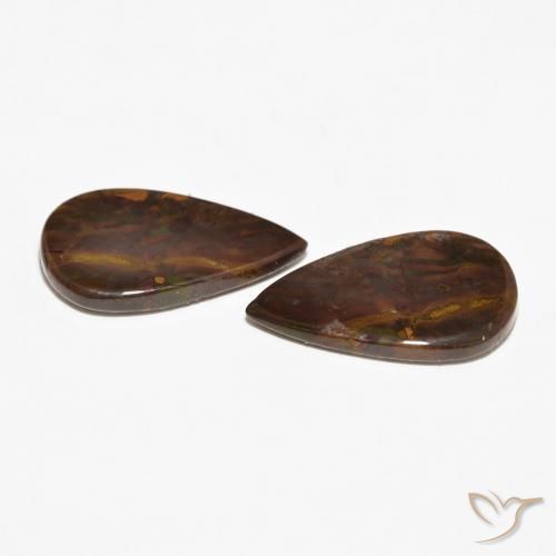 Pedras preciosas de Jaspe Multicolorido natural de 11.97 ct, Formato de pêra, Opaco