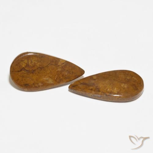 Pedras preciosas de Jaspe Multicolorido natural de 13.73 ct, Formato de pêra, Opaco