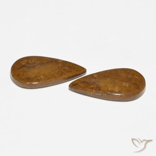 Pedras preciosas de Jaspe Multicolorido natural de 13.73 ct, Formato de pêra, Opaco