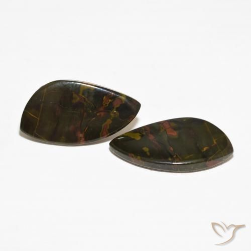 Pedras preciosas de Jaspe Multicolorido natural de 18.79 ct, Chique, Opaco