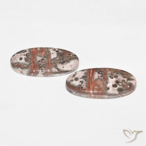 Pedras preciosas de Jaspe Multicolorido natural de 25.09 ct, oval, Opaco