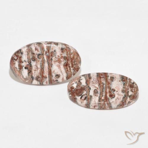 Pedras preciosas de Jaspe Multicolorido natural de 29.71 ct, oval, Opaco