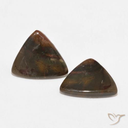 Pedras preciosas de Jaspe Multicolorido natural de 10.73 ct, Trilhão, Opaco