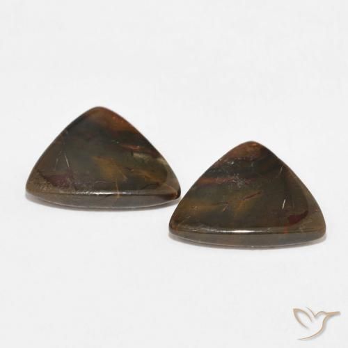 Pedras preciosas de Jaspe Multicolorido natural de 10.73 ct, Trilhão, Opaco