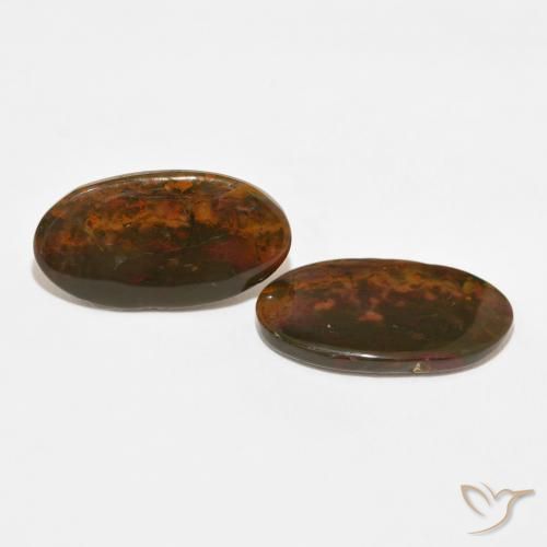 Pedras preciosas de Jaspe Multicolorido natural de 18.73 ct, oval, Opaco