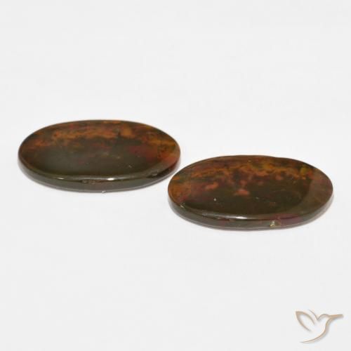 Pedras preciosas de Jaspe Multicolorido natural de 18.73 ct, oval, Opaco
