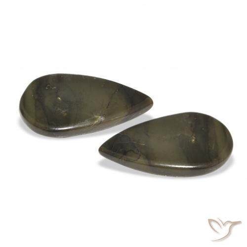 Pedras preciosas de Jaspe Multicolorido natural de 7.65 ct, Formato de pêra, Opaco